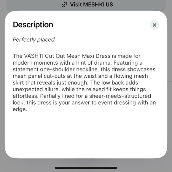 Meshki Black One-Shoulder Sheer Dress - Picture 6 of 6